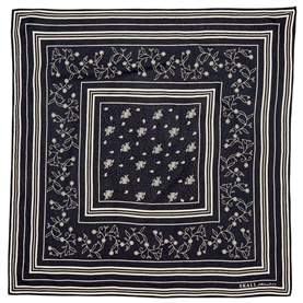 Skall Studio Skall Classic 55x55 Tørklæde, Black/Oatmeal